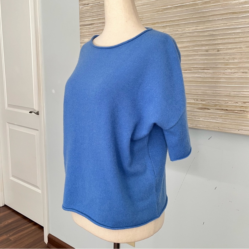 360 cashmere 100% cashmere short sleeves sweater - Picture 8 of 11
